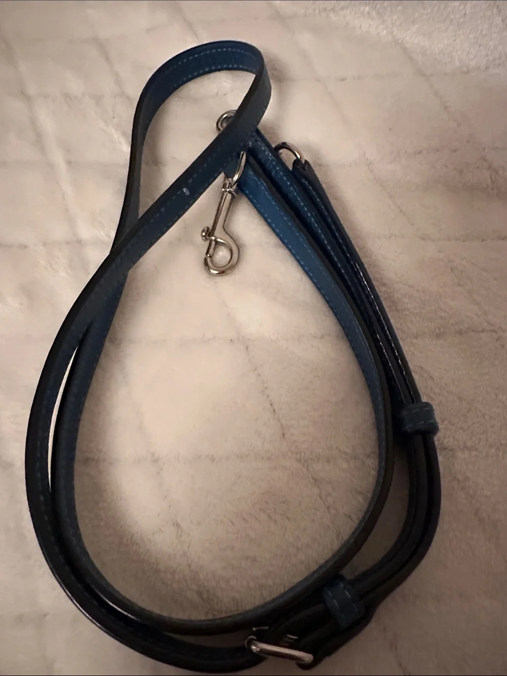 Coach Teal Leather Tote with Gold Hardware